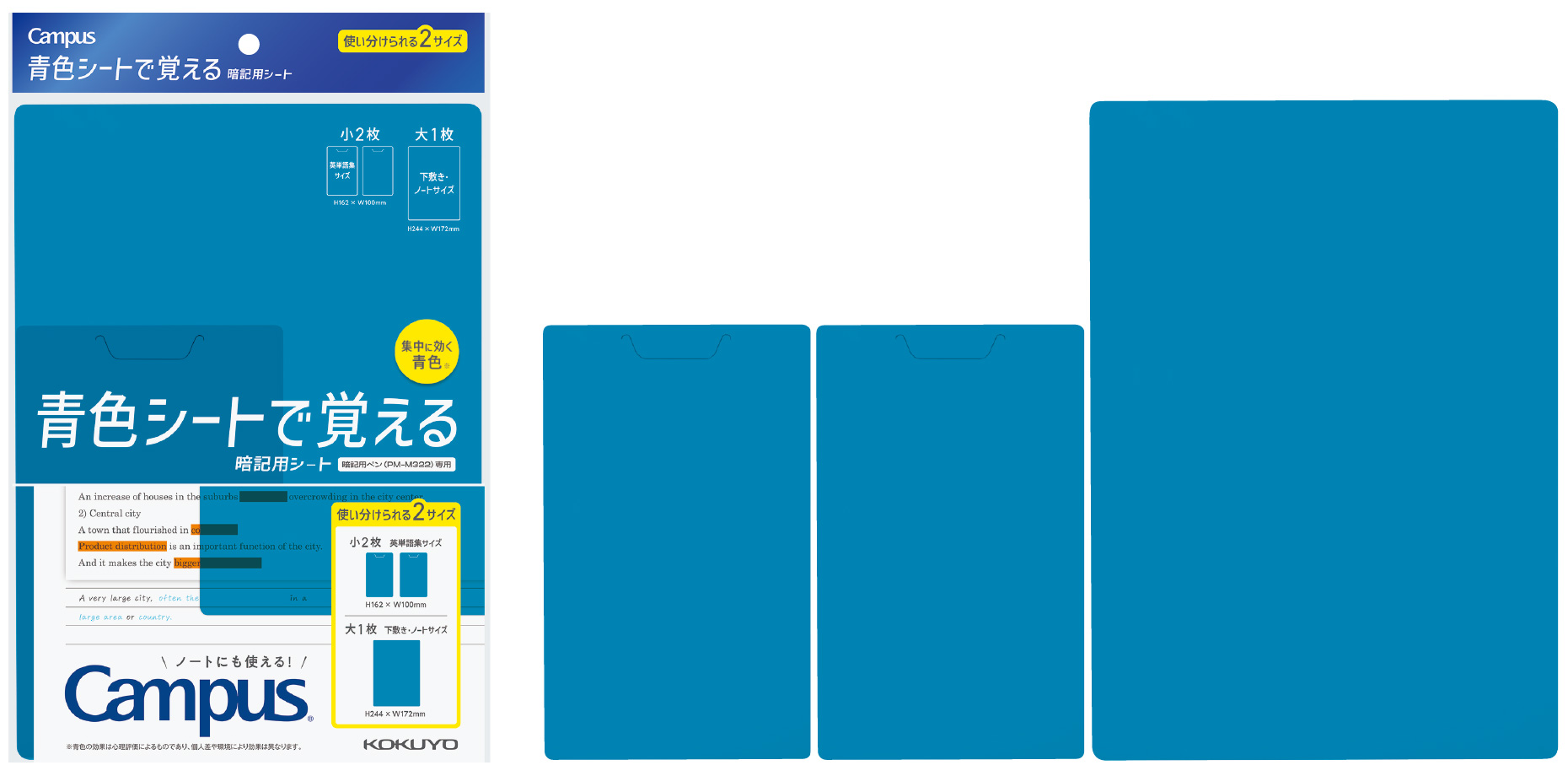 Image: Blue sheet for memorization PM-MS322-S